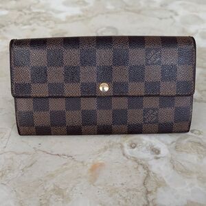 Louis Vuitton Damier Ebene Sarah Wallet